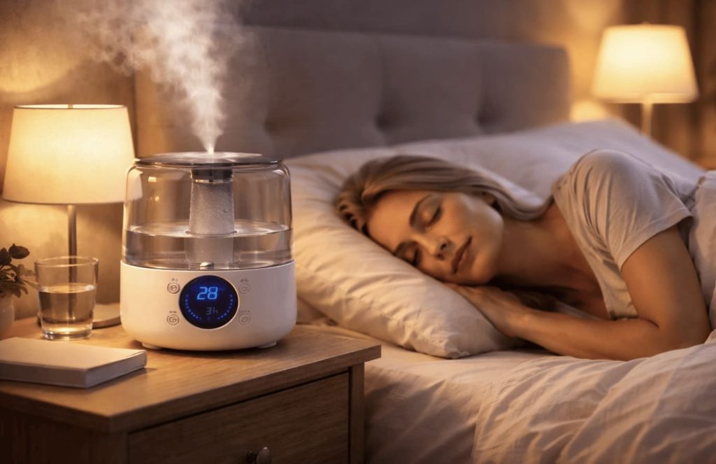 Sommeil profond et réparateur grâce à un humidificateur et un air équilibré
