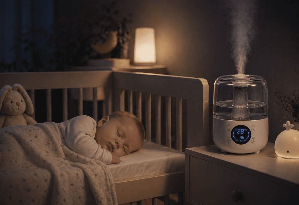 humidificateur silencieux chambre bébé sommeil calme nuit