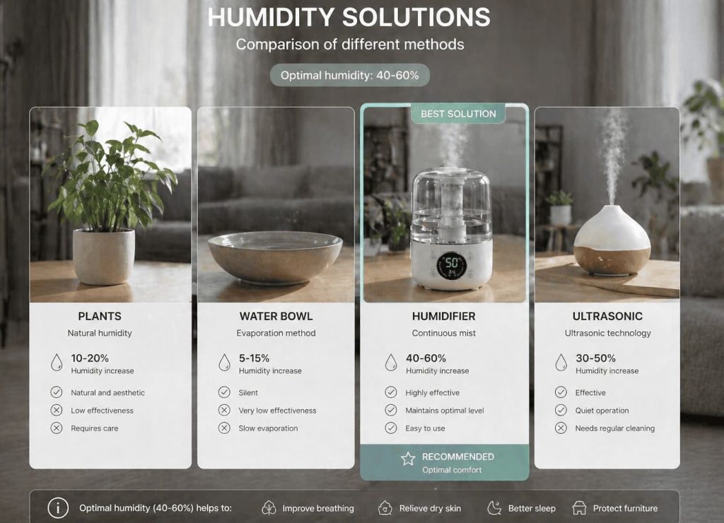Comparaison des solutions pour réguler l’humidité dans une maison