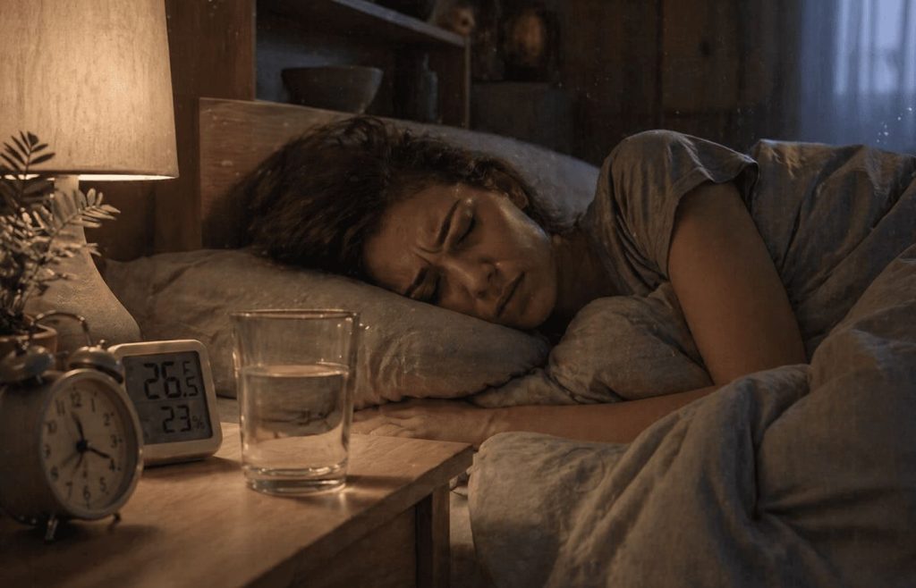 air sec dans une chambre illustrant le besoin de différents types d’humidificateurs pour améliorer le confort et le sommeil