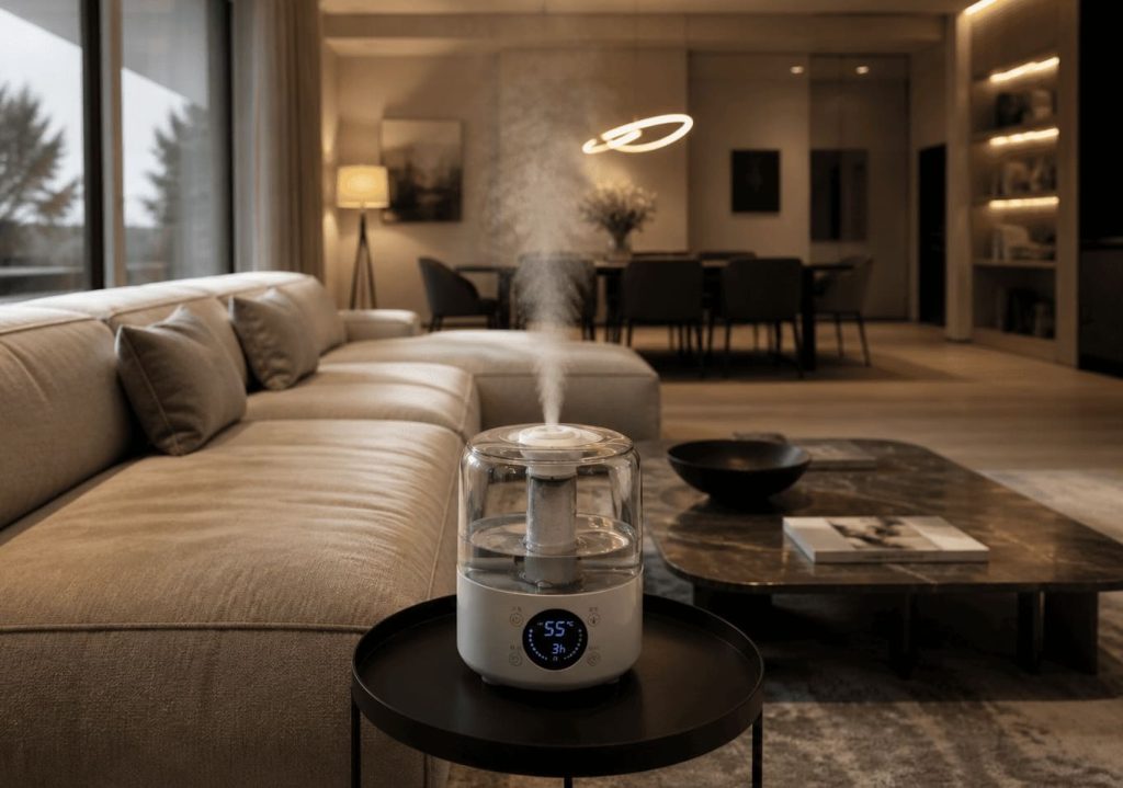 humidificateur trop petit inefficace dans une grande pièce
