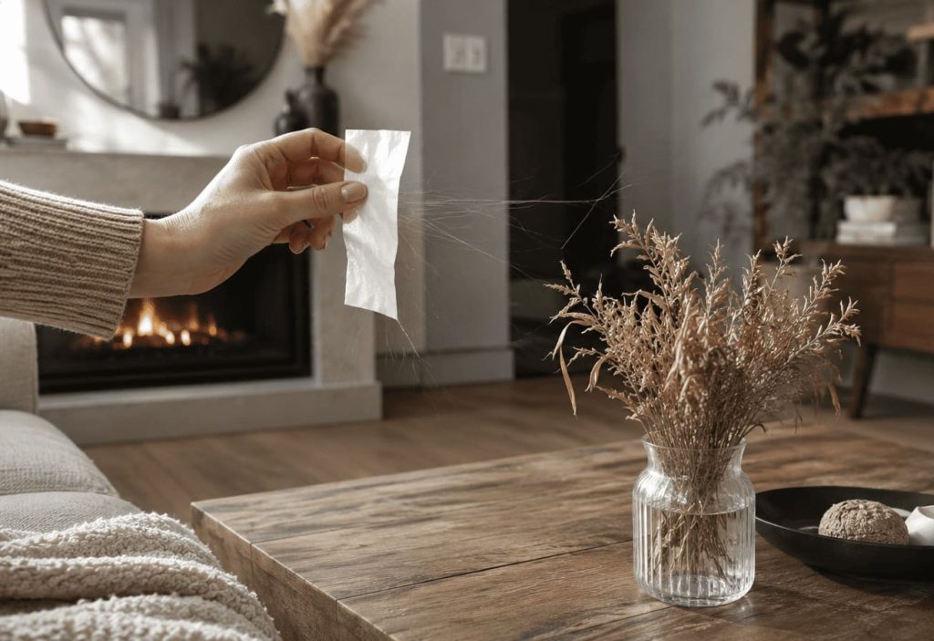 Effets d’un air sec dans un salon avec chauffage intérieur