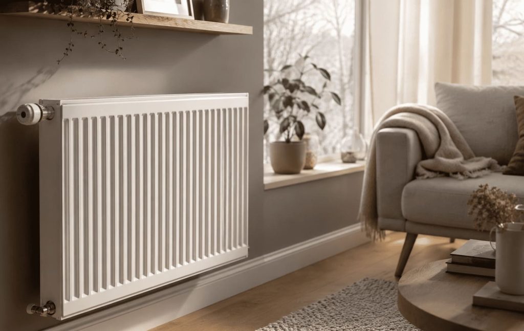 Radiateur chauffant l’air intérieur en hiver