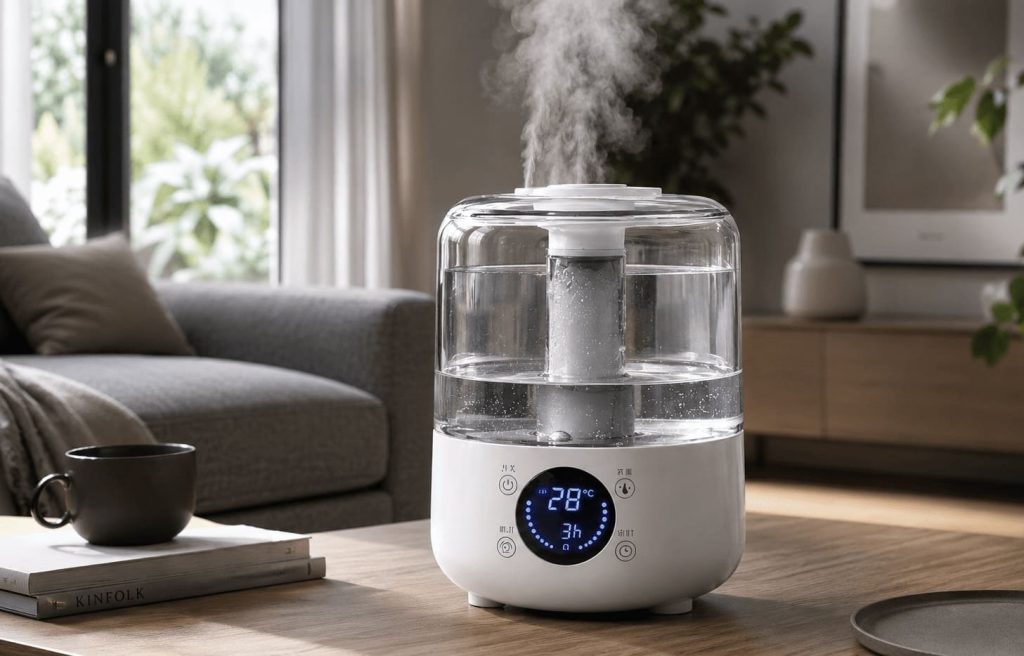 humidificateur maison silencieux 3 litres dans un salon moderne