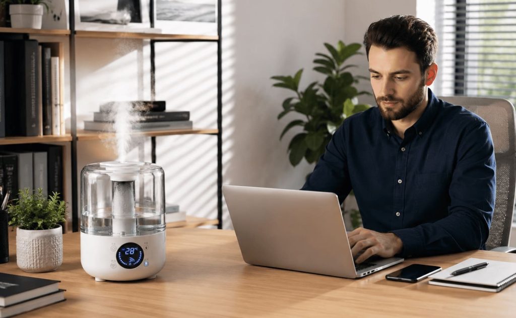 humidificateur bureau confort et concentration