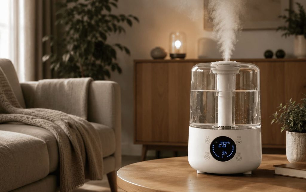 Meilleur humidificateur silencieux ultrasonique 3 litres pour la maison.