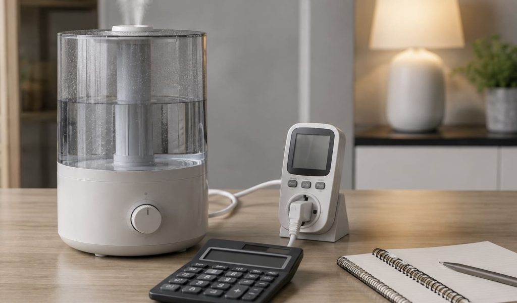 Calcul de la consommation électrique et du coût d’un humidificateur en fonction des watts et des heures d’utilisation
